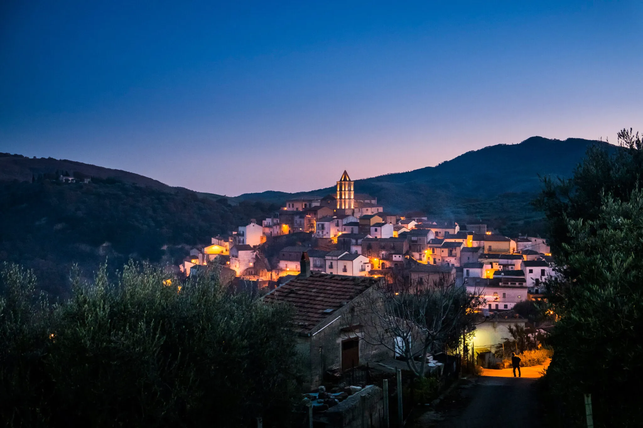 Villages at night