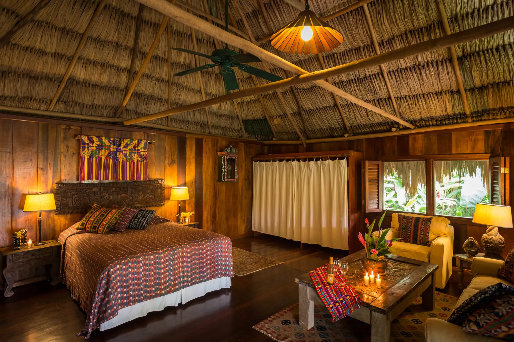 Family Cabana bedroom with a double bed