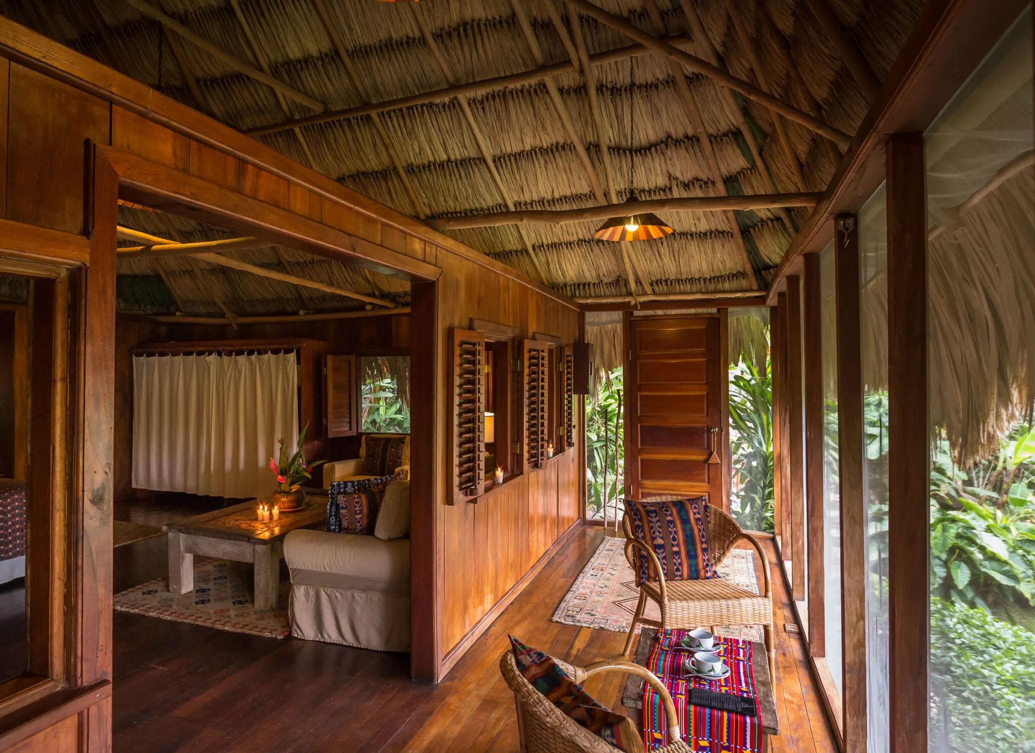 Family Cabana enclosed porch and living area