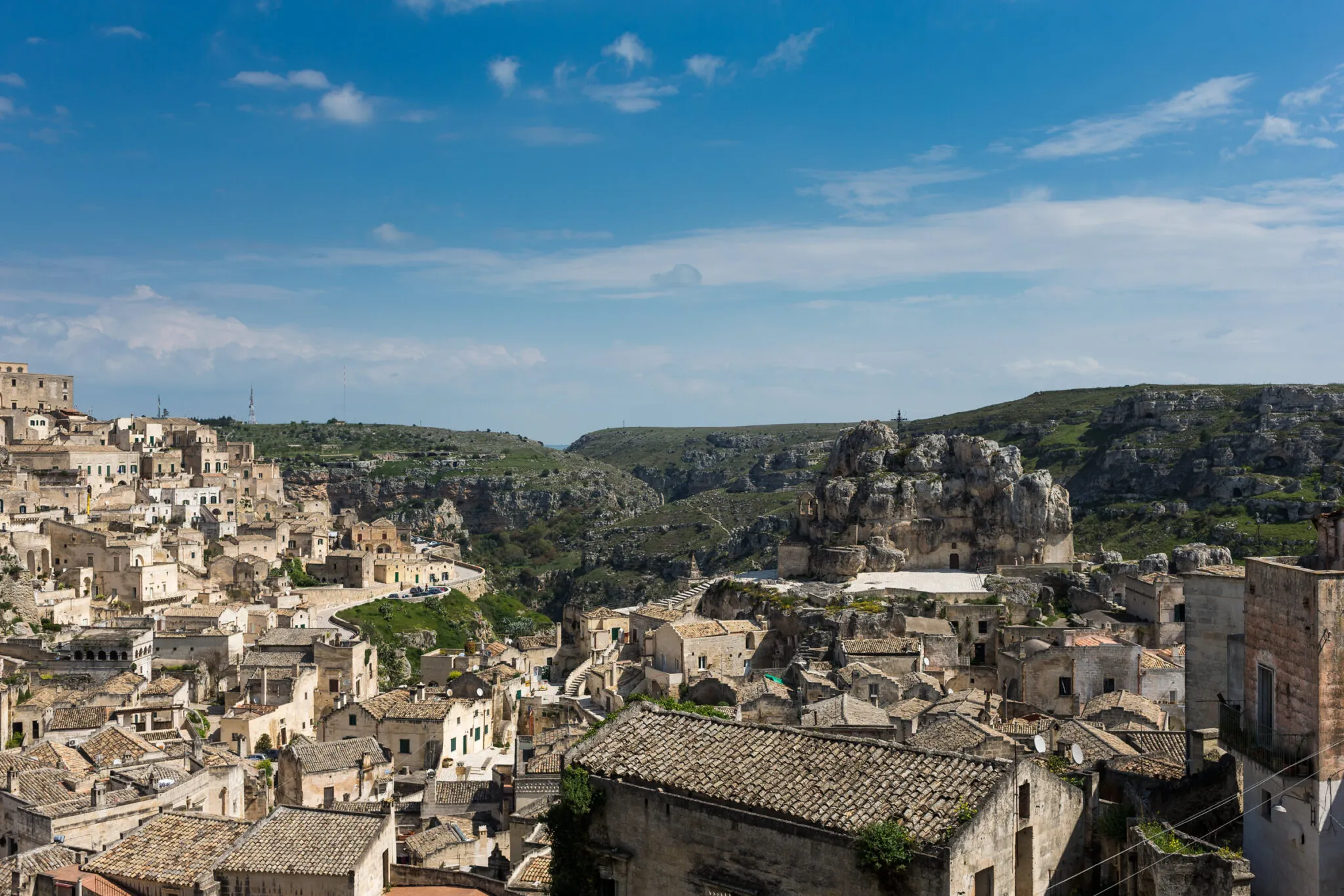 Buildings and ruins in Matera