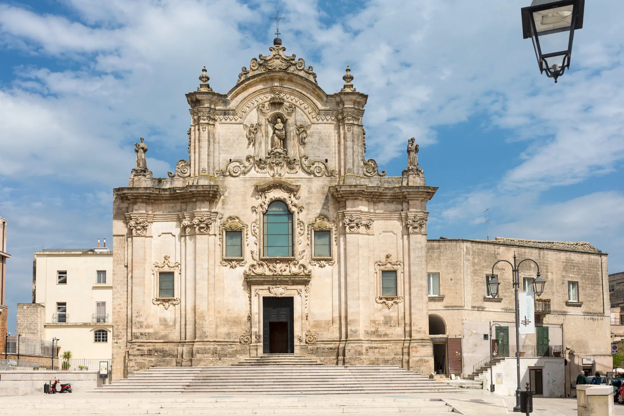 Exterior of a church in Matera