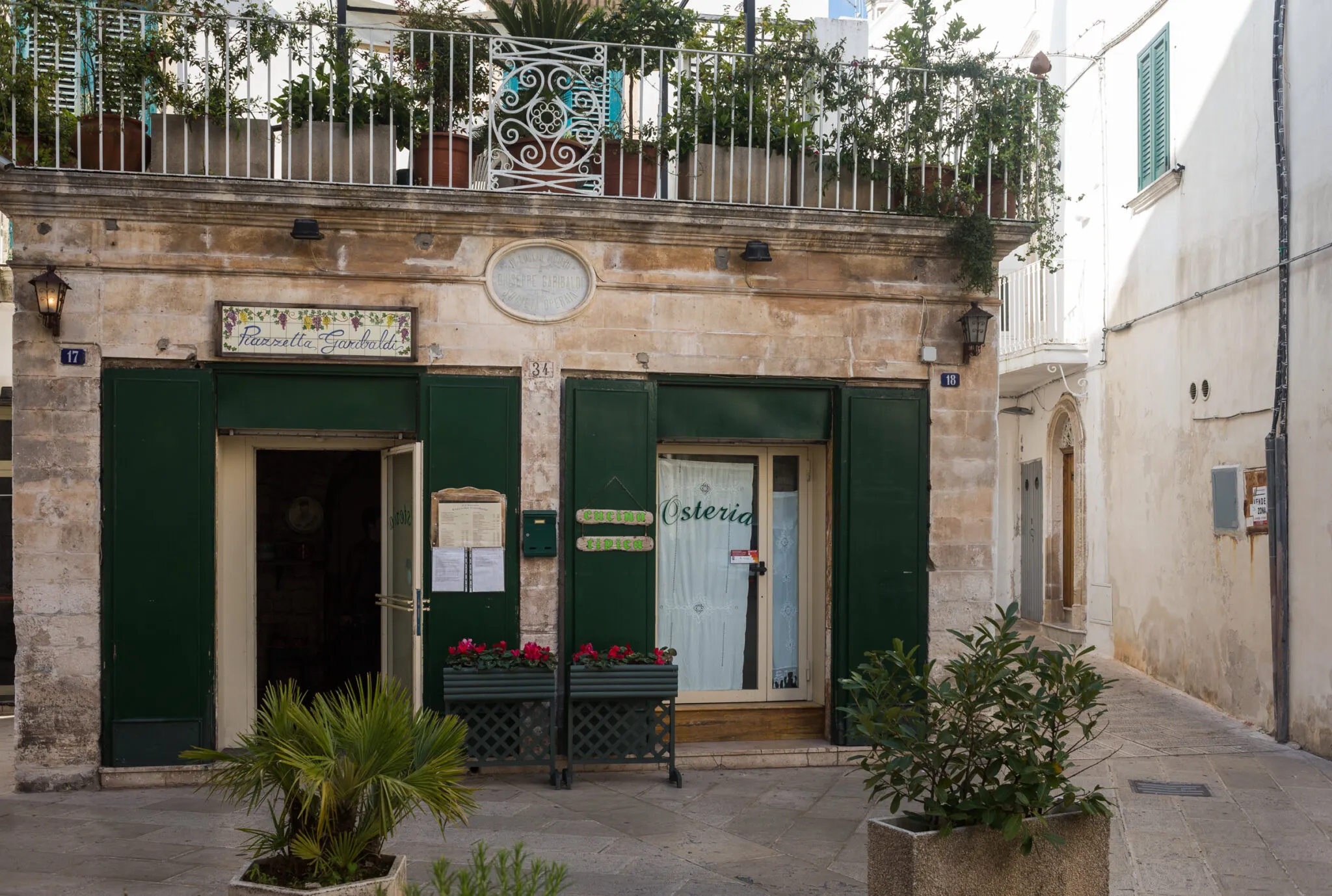 Exterior of an osteria