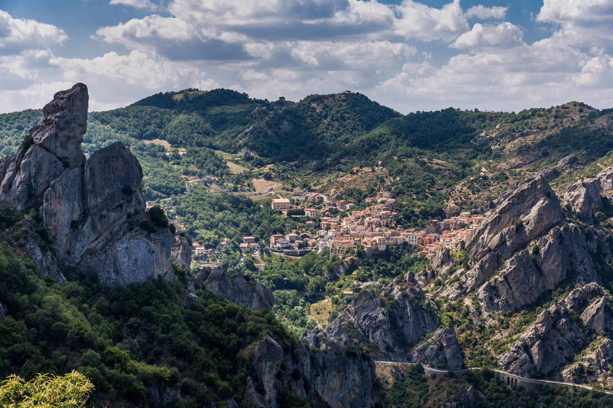 Villages as seen from the mountains