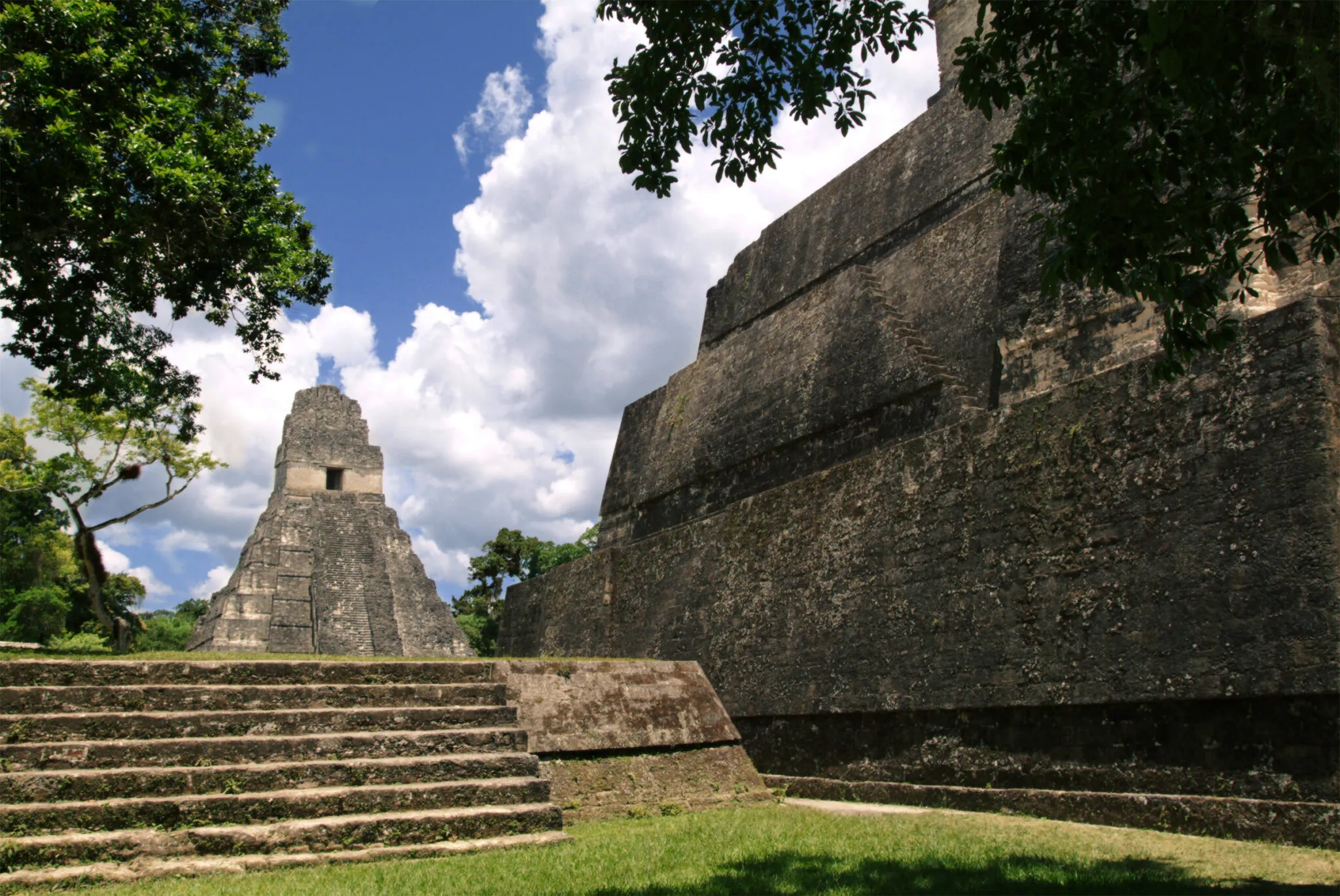 Tikal Guatemala ruins from a distance