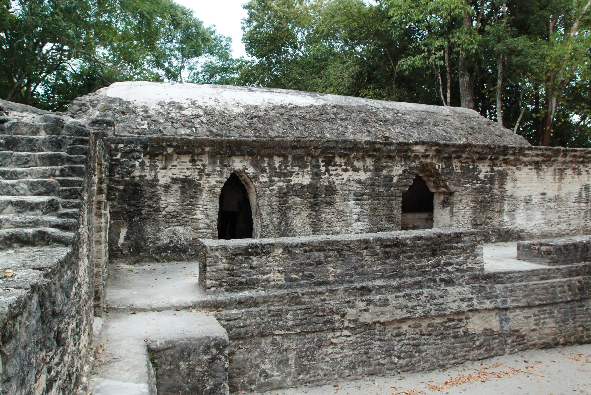 Cahal Pech's brick exterior