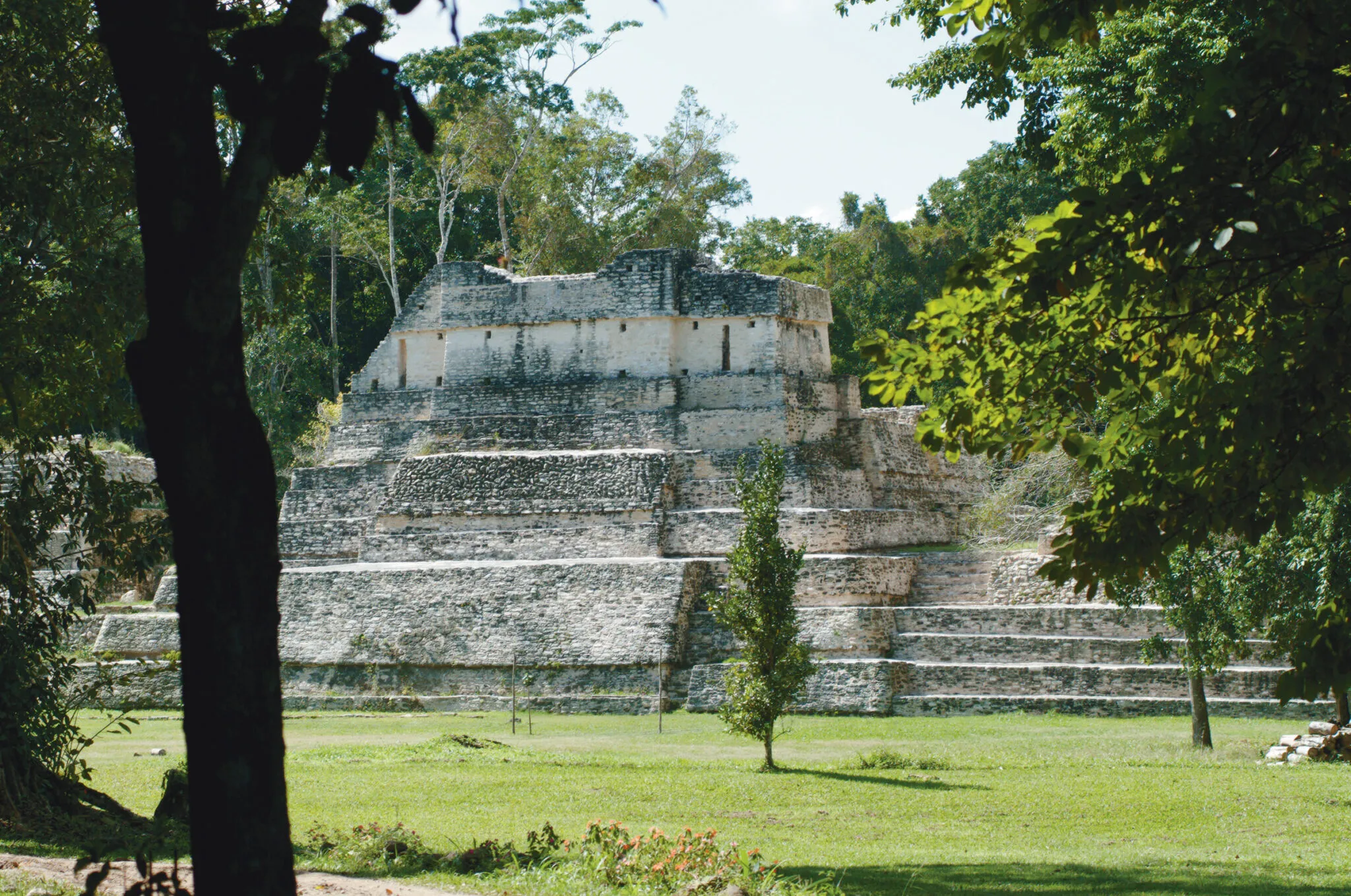 Ruins of a Mayan pyramid