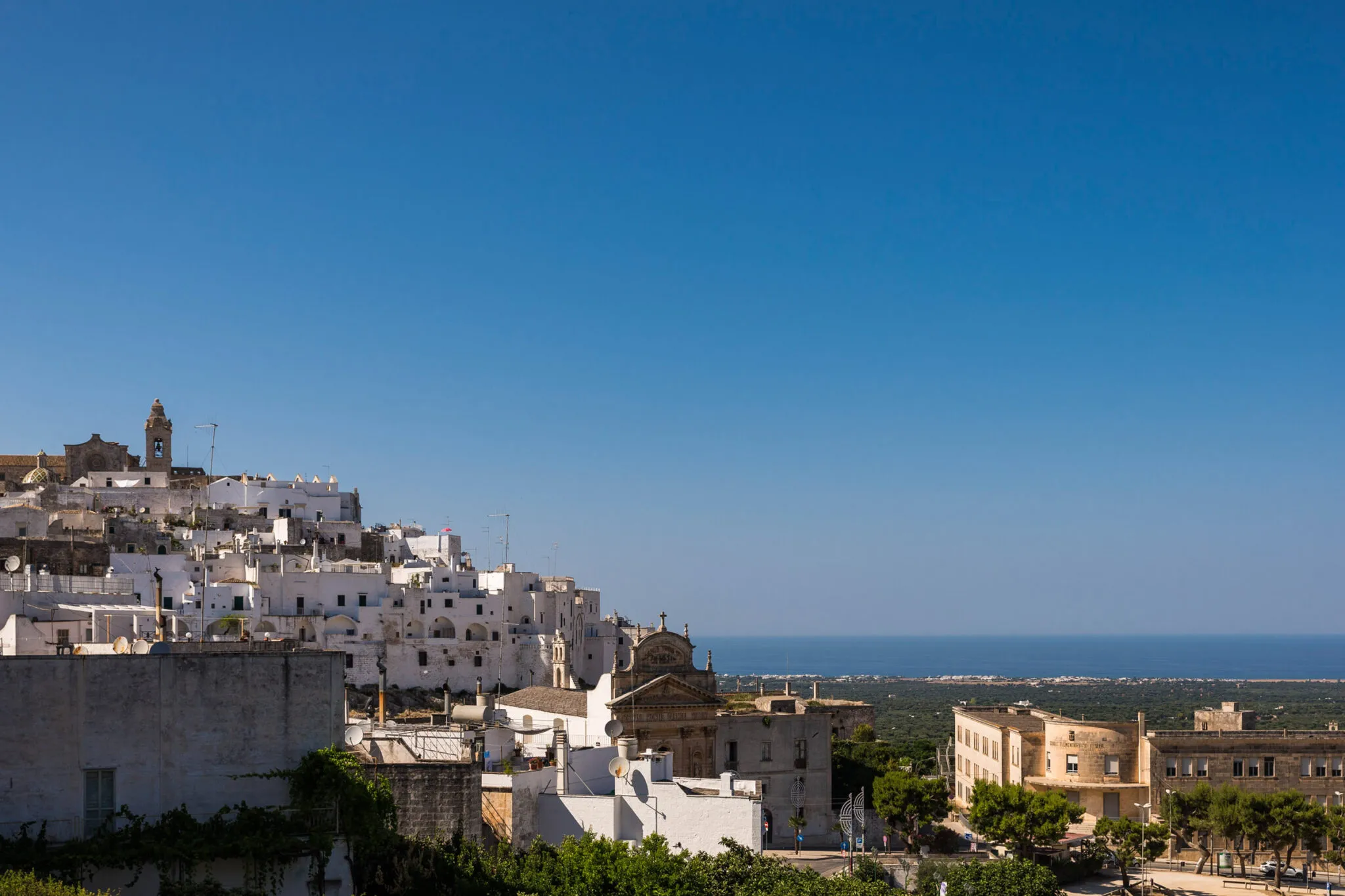 Ostuni on a hill